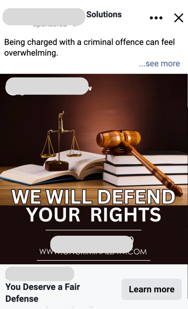 EL - Nano Website Meta Ads Industry Example (law)